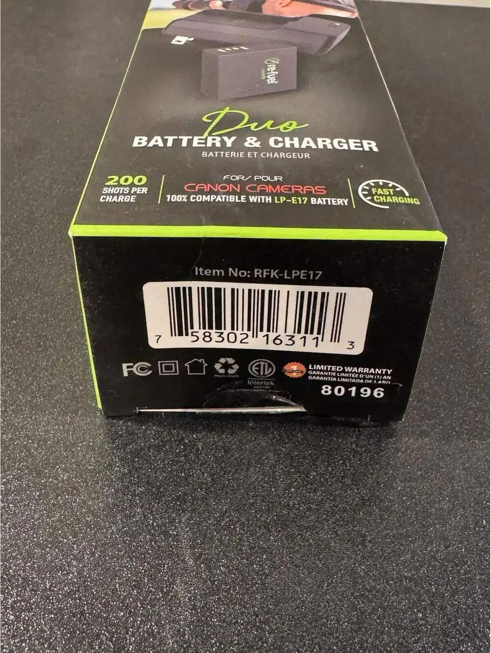 Digipower Re-Fuel Duo LP-E17 Battery & Charger Canon Cameras